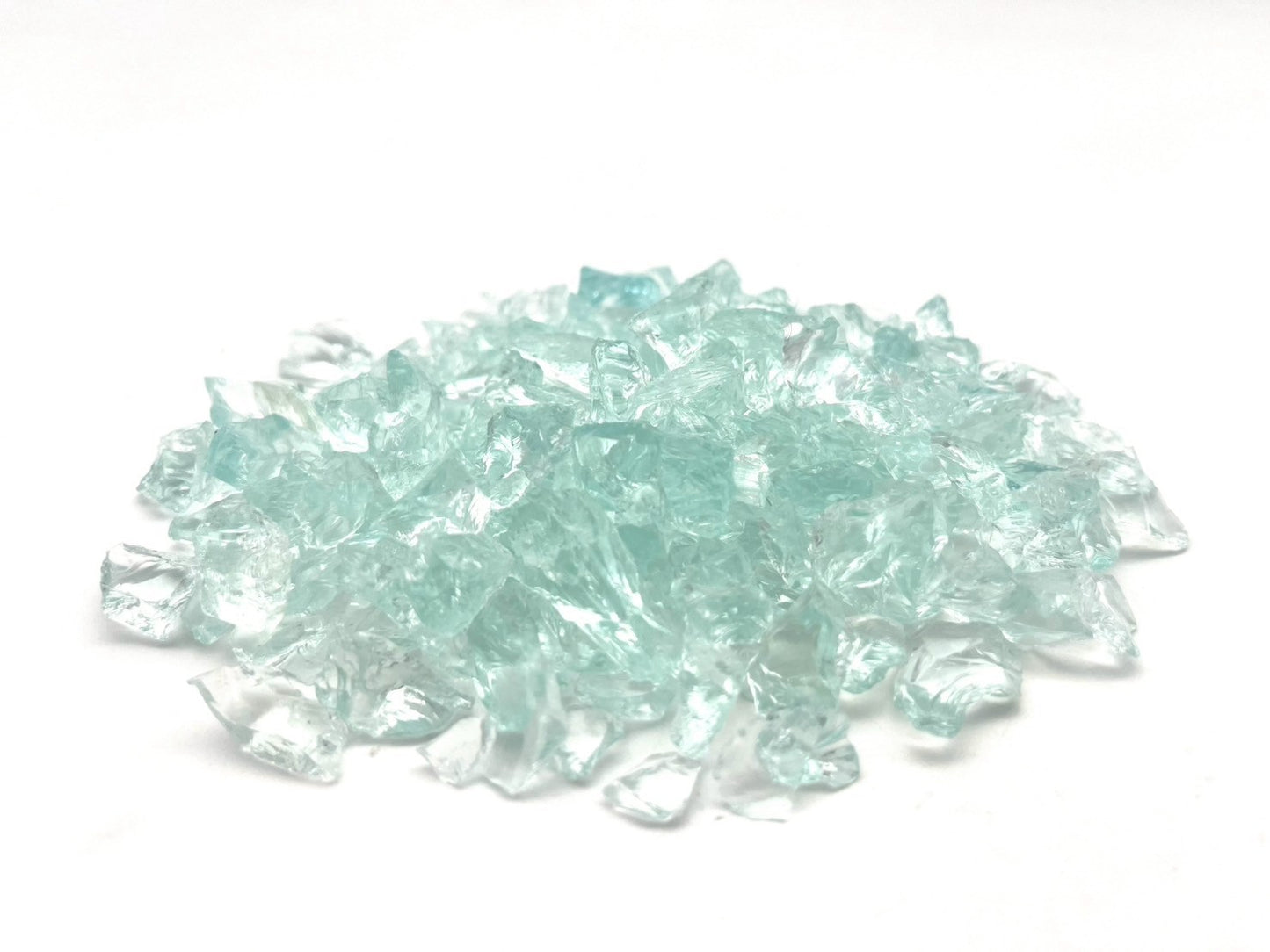 ガラス骨材 アクアグリーン(淡緑) 約6~12mm 1kg(送料込み)