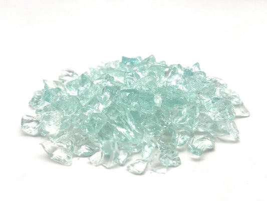ガラス骨材　アクアグリーン(淡緑)　約6~12mm　1kg(送料込み)