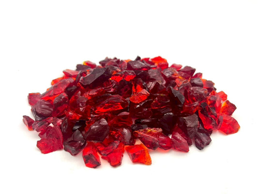 ガラス骨材　レッド(赤)　約6~12mm　1kg(送料込み)