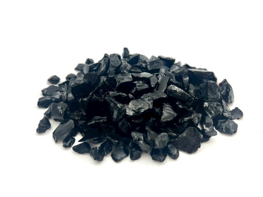 磁器ガラス骨材　ブラック(黒)　約6~12mm　1kg(送料込み)
