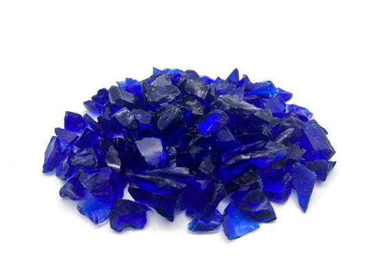 ガラス骨材　コバルトブルー(濃紺)　約6~12mm　1kg(送料込み)