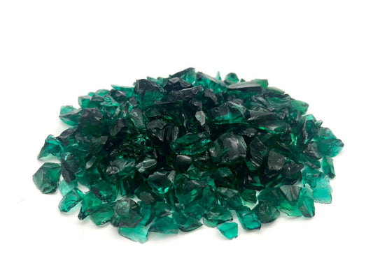 ガラス骨材　ターコイズ(青緑)　約6~12mm　1kg(送料込み)