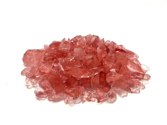 ガラス骨材　ウォーターメロンレッド(桜)　約6~12mm　1kg(送料込み)