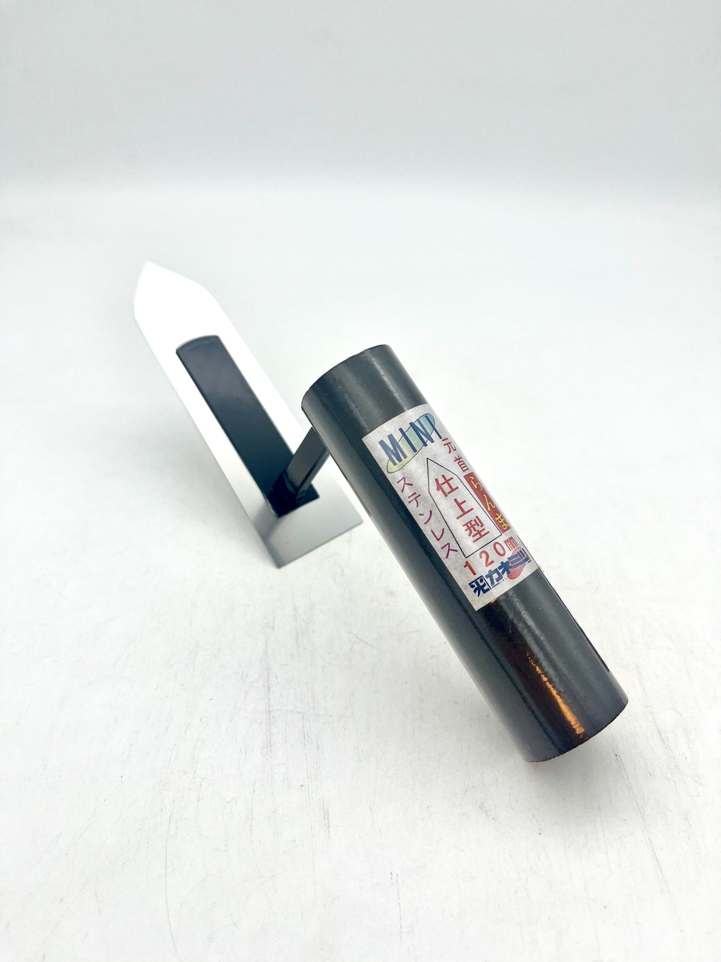 カネミツ ステンレス 元首 仕上型 らんま ミニ鏝 (120mm)