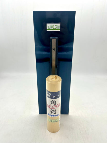 カネミツ Hybrid NEW油焼プラスター 角鏝 (板厚0.3mm 270mm)