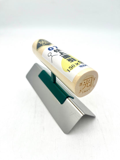 カネミツ ステンレス 仕上面引鏝(厚み0.7mm 内丸面引 150mm×9mm)