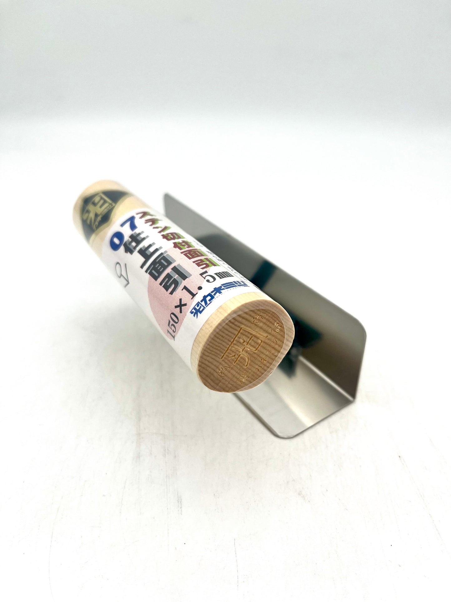 カネミツ ステンレス 仕上面引鏝 (厚み0.7mm 切付面引 150mm×1.5mm)