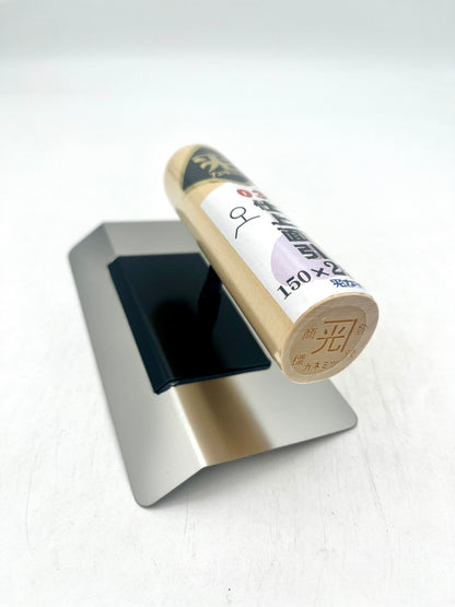 カネミツ ステンレス 仕上面引鏝 (厚み0.3mm 面木面引 150mm×25mm)