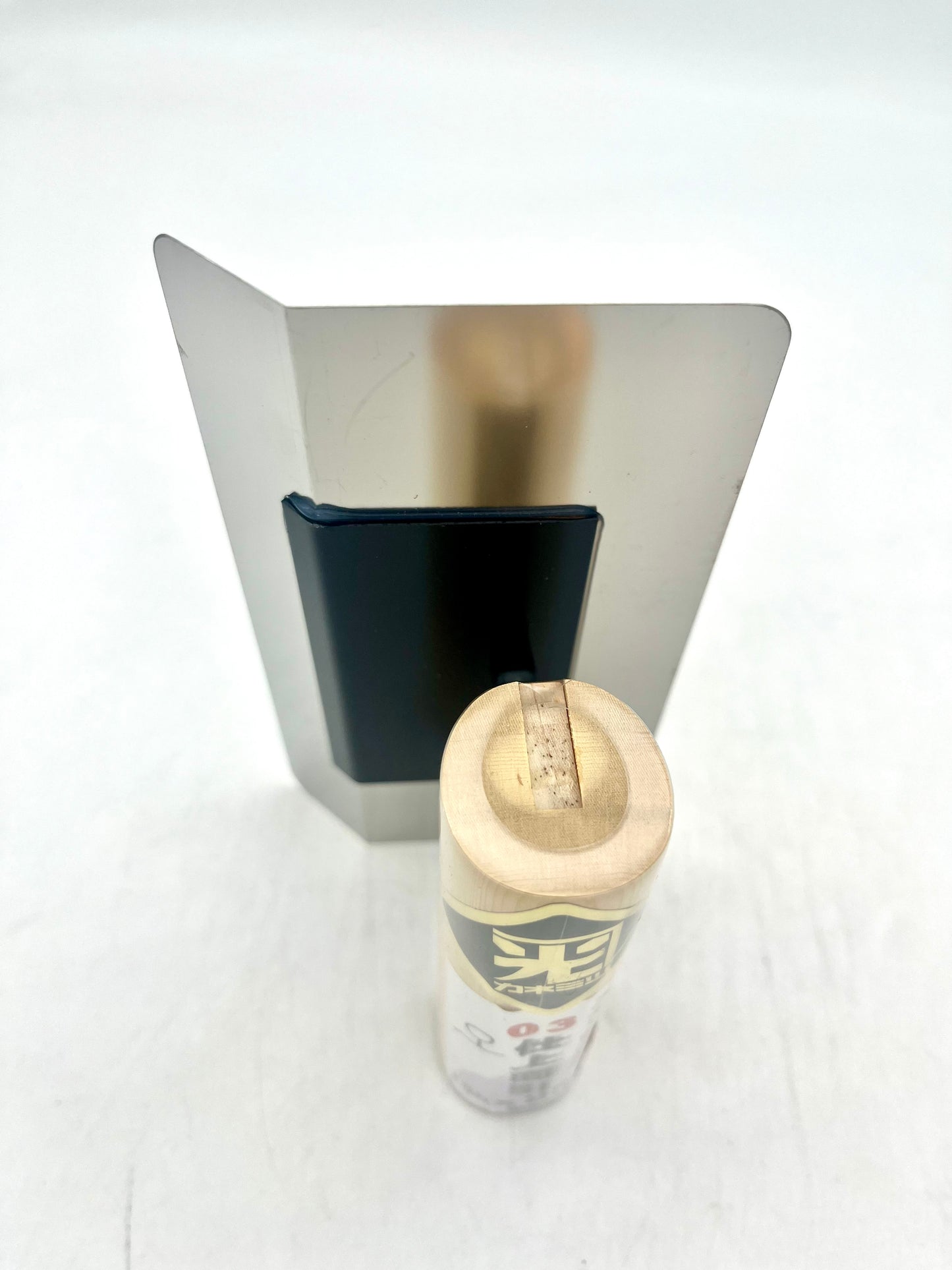 カネミツ ステンレス 仕上面引鏝 (厚み0.3mm 面木面引 150mm×25mm)