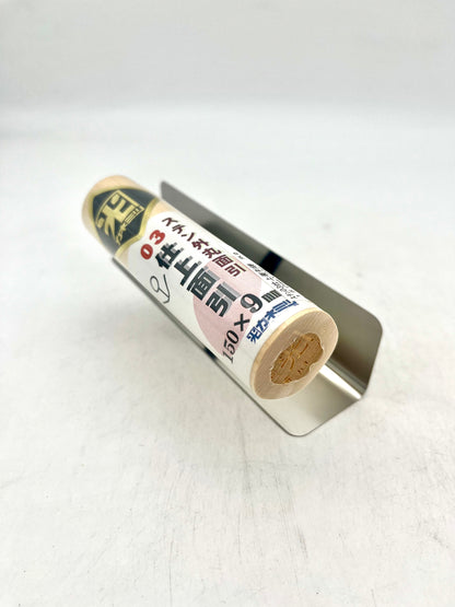 カネミツ ステンレス 仕上面引鏝  (厚み0.3mm 外丸面引 150mm×9mm)