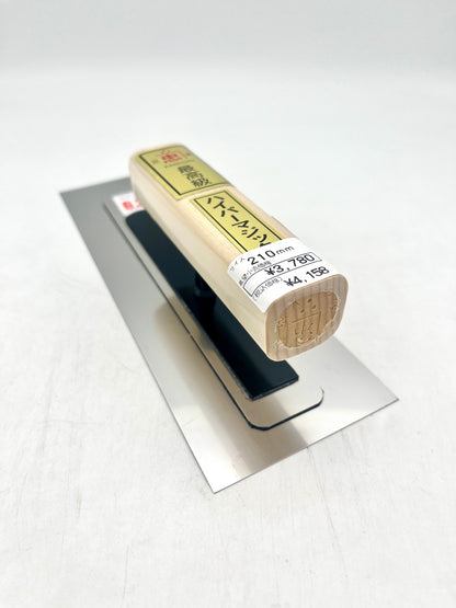 関忠 ステンレス ハイパーマジック鏝 (角型 0.3mm厚 210mm)