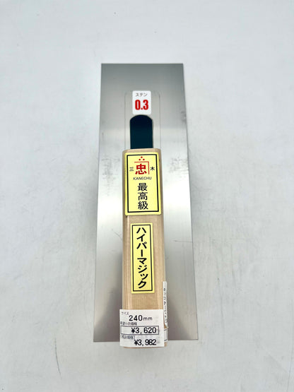 関忠 ステンレス ハイパーマジック鏝 (角型 0.3mm厚 240mm)