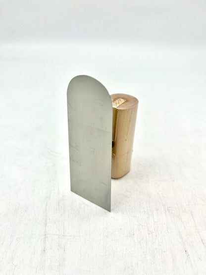 山西 ステンレス 波消し鏝 (先丸型 0.2mm厚 90mm)